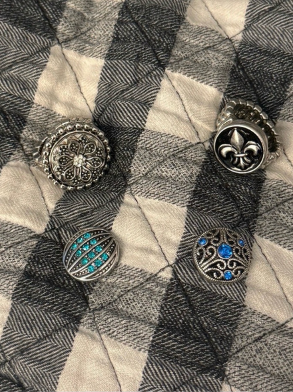 Magnolia and Vine Cocktail Stretchy Rings